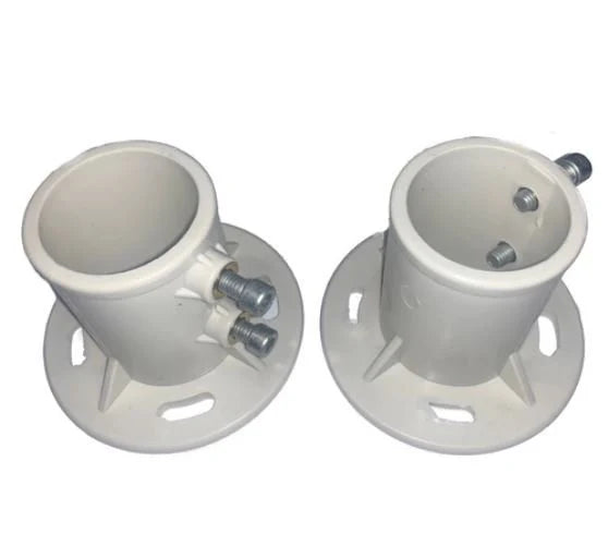 Slimeline / Wedding Cake Step Rail Flanges - Pair