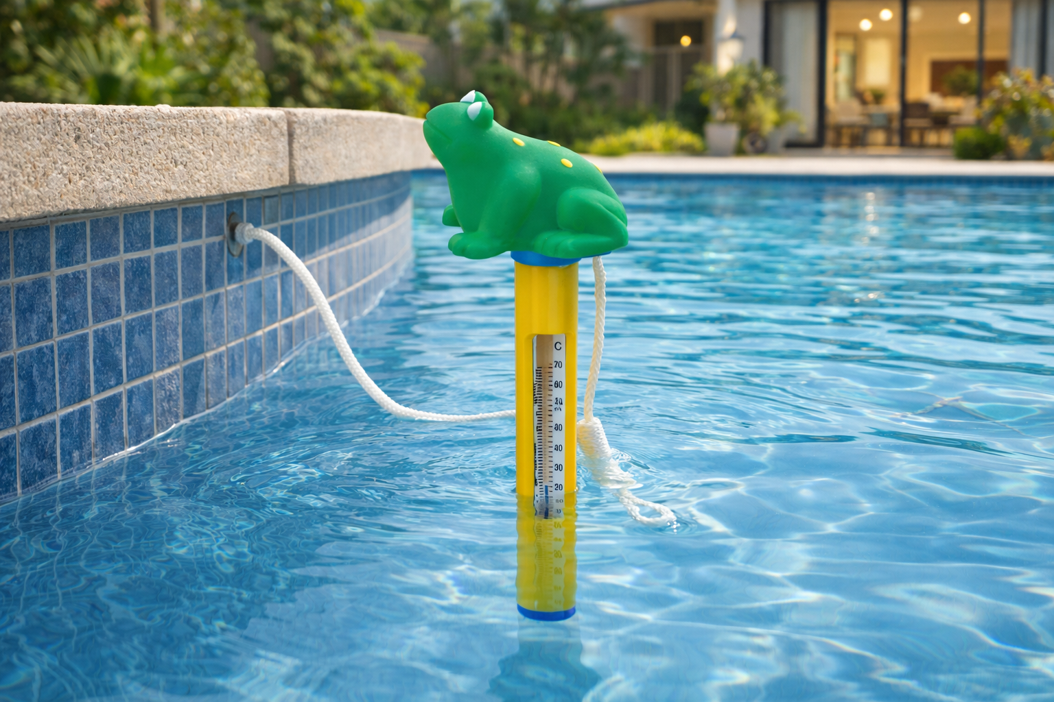 ANIMAL HEAD FLOATING THERMOMETER