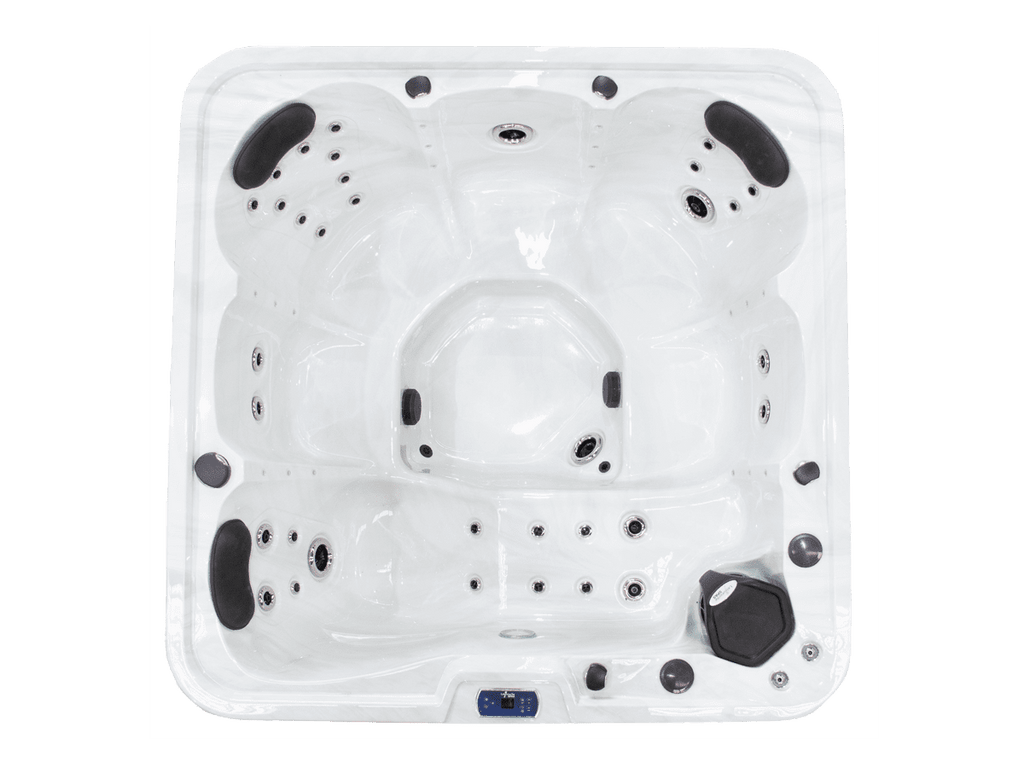 Leisurerite CREW - 6 Person Spa Hot Tub - 5 Seats - 1 Recliners - 2000 X 2000 - Includes: Lockable Cover and Steps