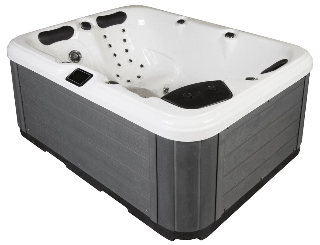 Cyclone ZEPHYR - 3 Person Spa Hot Tub - 2 Seats - 1 Recliner - 2100 X 1600 - Includes: Lockable Cover and Steps